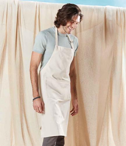 W Mill FairTrade Adult Craft Apron - Natural - ONE